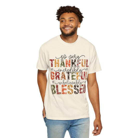 Thankful Grateful Blessed Christian T-Shirt