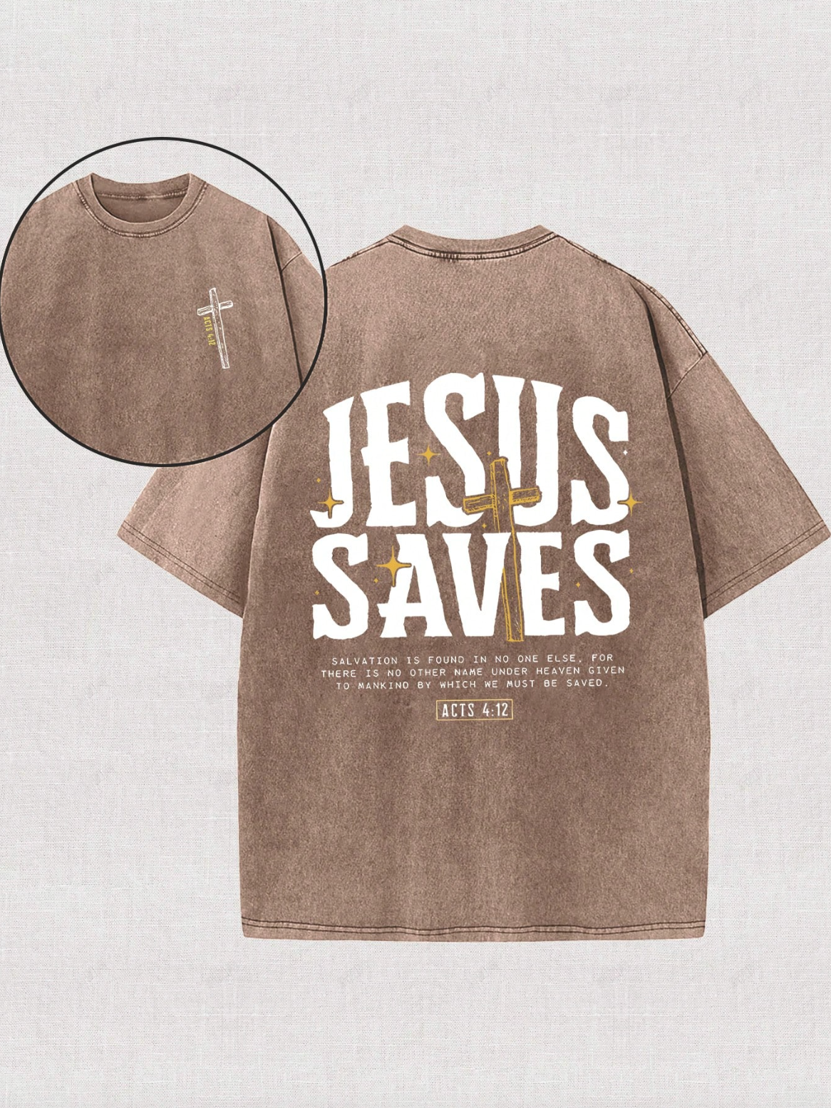 Jesus Saves Shirt Vintage Style Faith T-Shirt