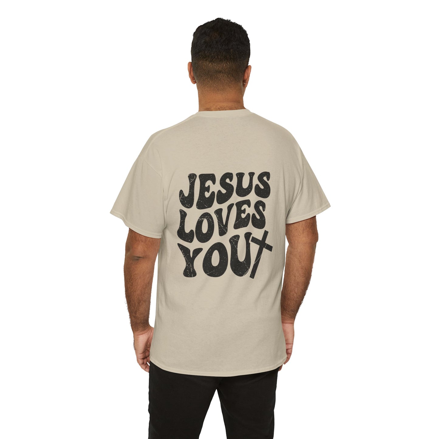 Jesus Loves You T-Shirt Vintage Christian Faith Tee