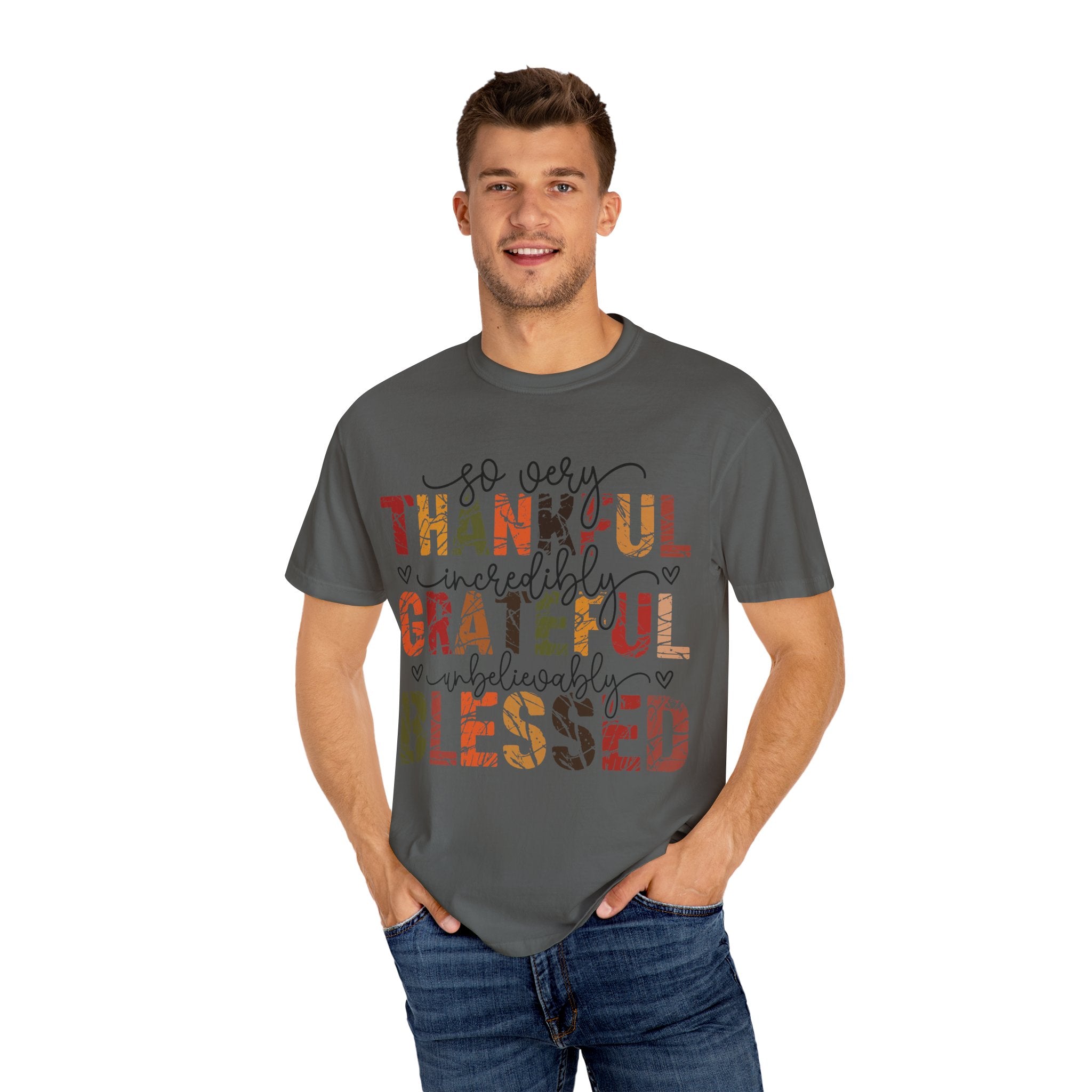 Thankful Grateful Blessed Christian T-Shirt