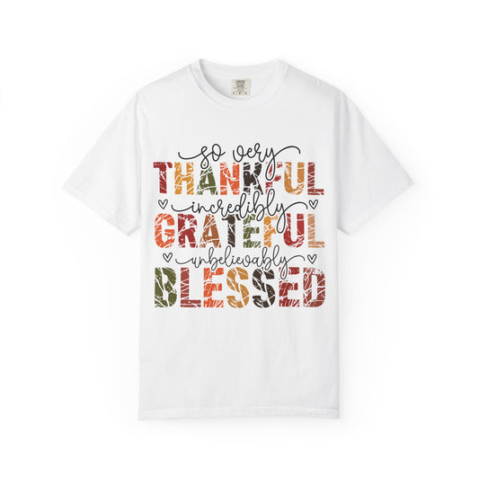 Thankful Grateful Blessed Christian T-Shirt