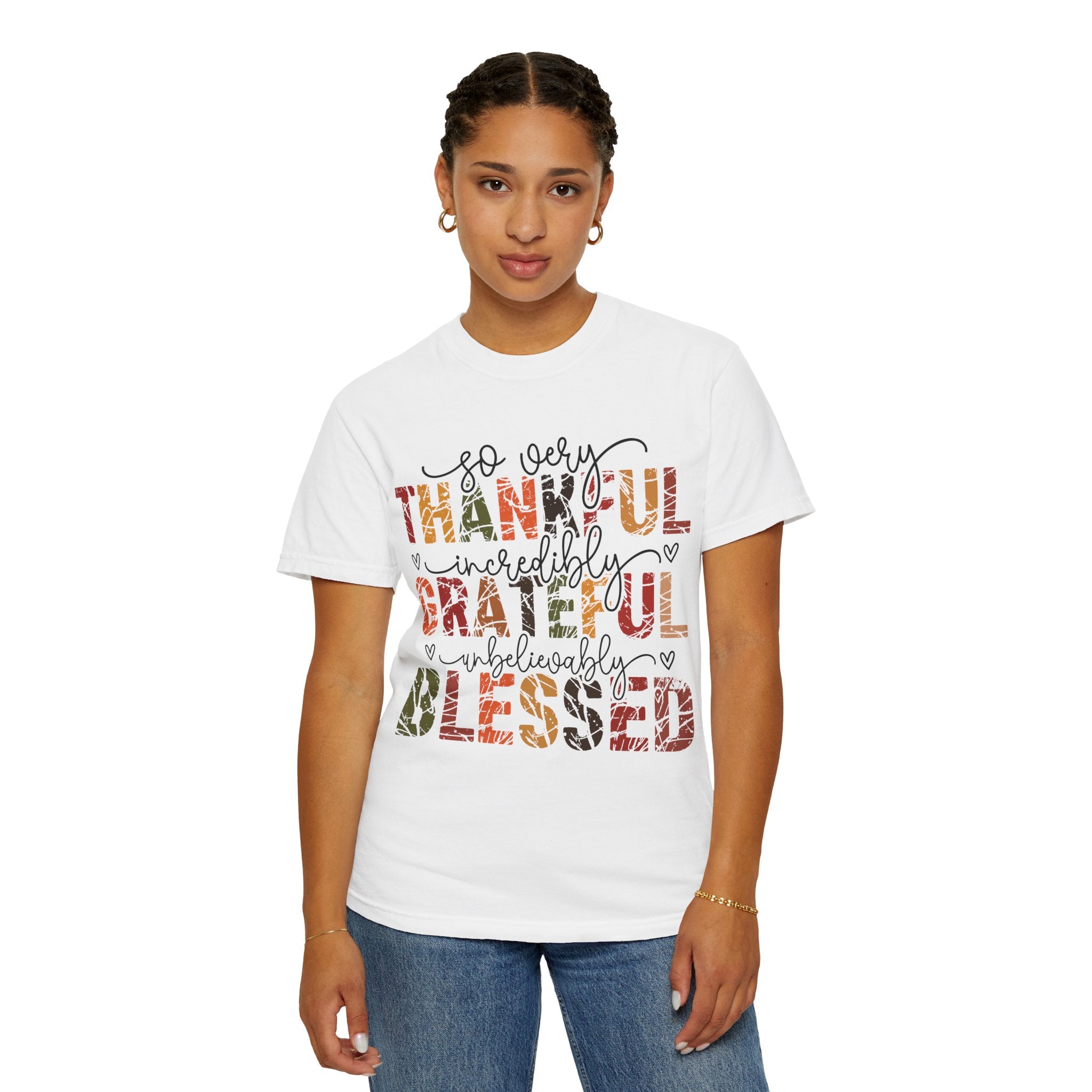 Thankful Grateful Blessed Christian T-Shirt
