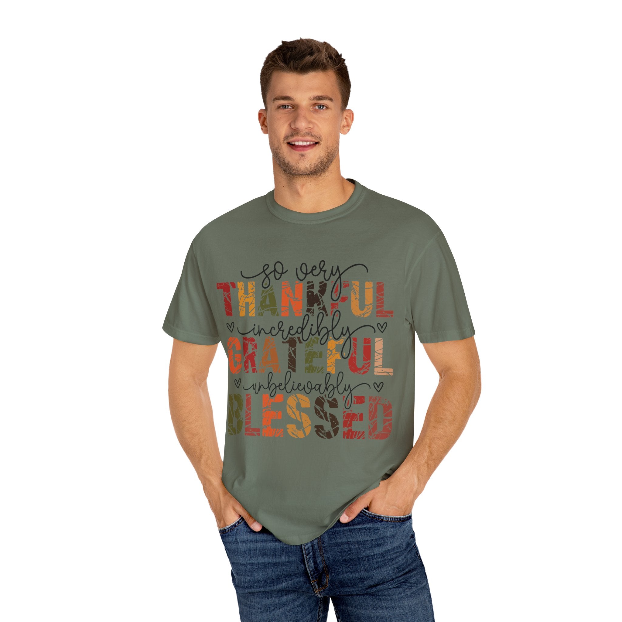 Thankful Grateful Blessed Christian T-Shirt