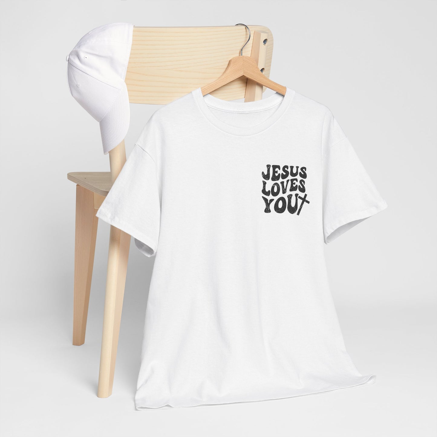Jesus Loves You T-Shirt Vintage Christian Faith Tee