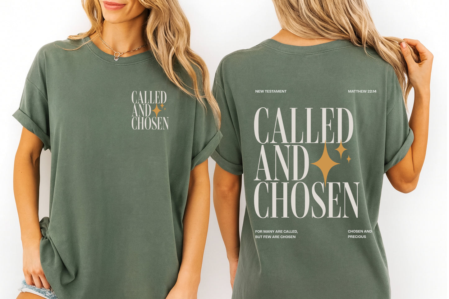 Called and Chosen T-Shirt Christian Tee