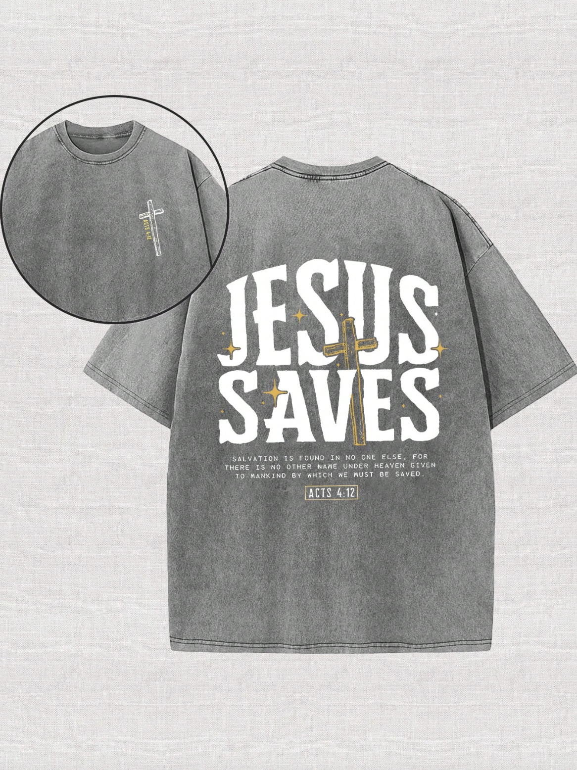 Jesus Saves Shirt Vintage Style Faith T-Shirt